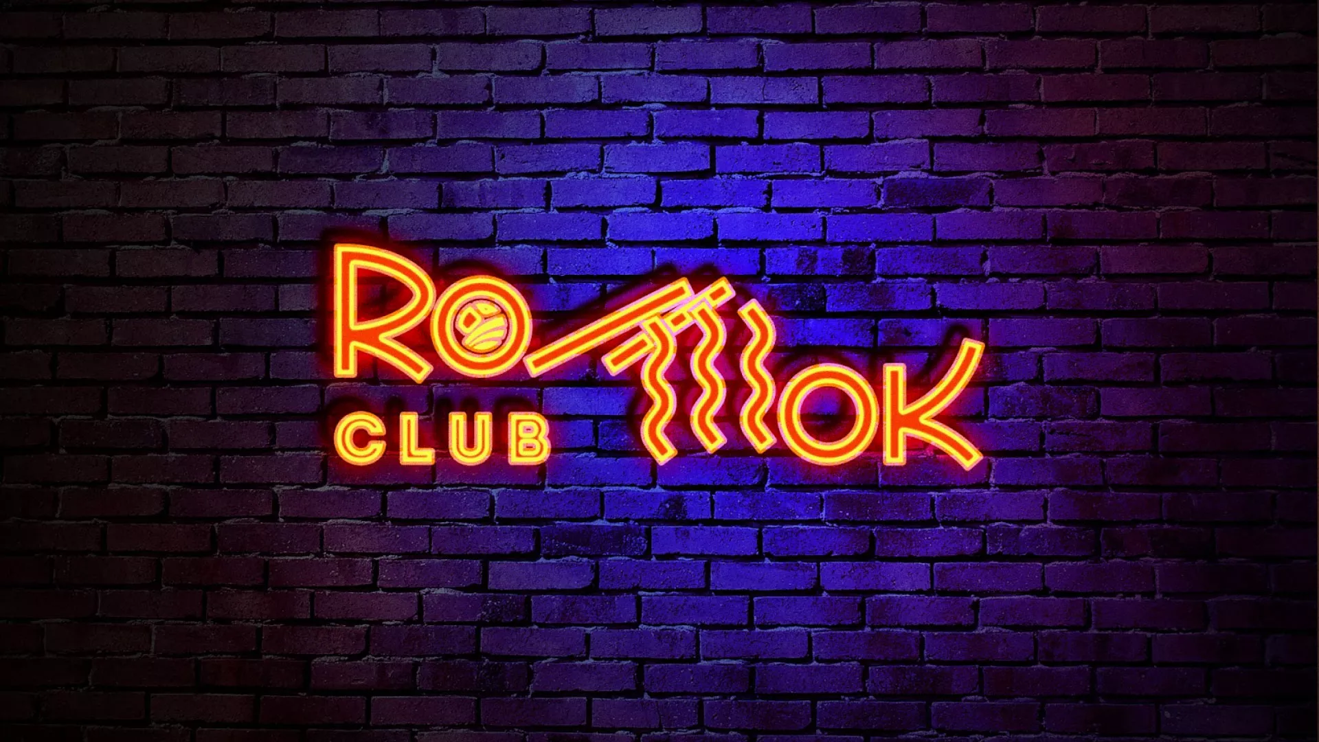 Разработка интерьерной вывески суши-бара «Roll Wok Club» в Орехово-Зуево